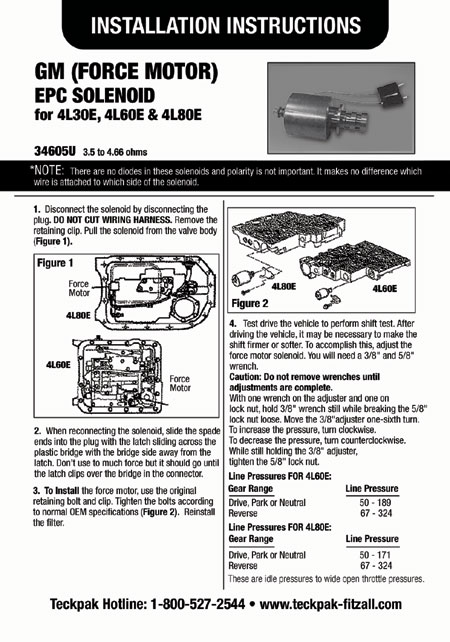 GM PRESSURE REGULATOR SOLENOID EPC