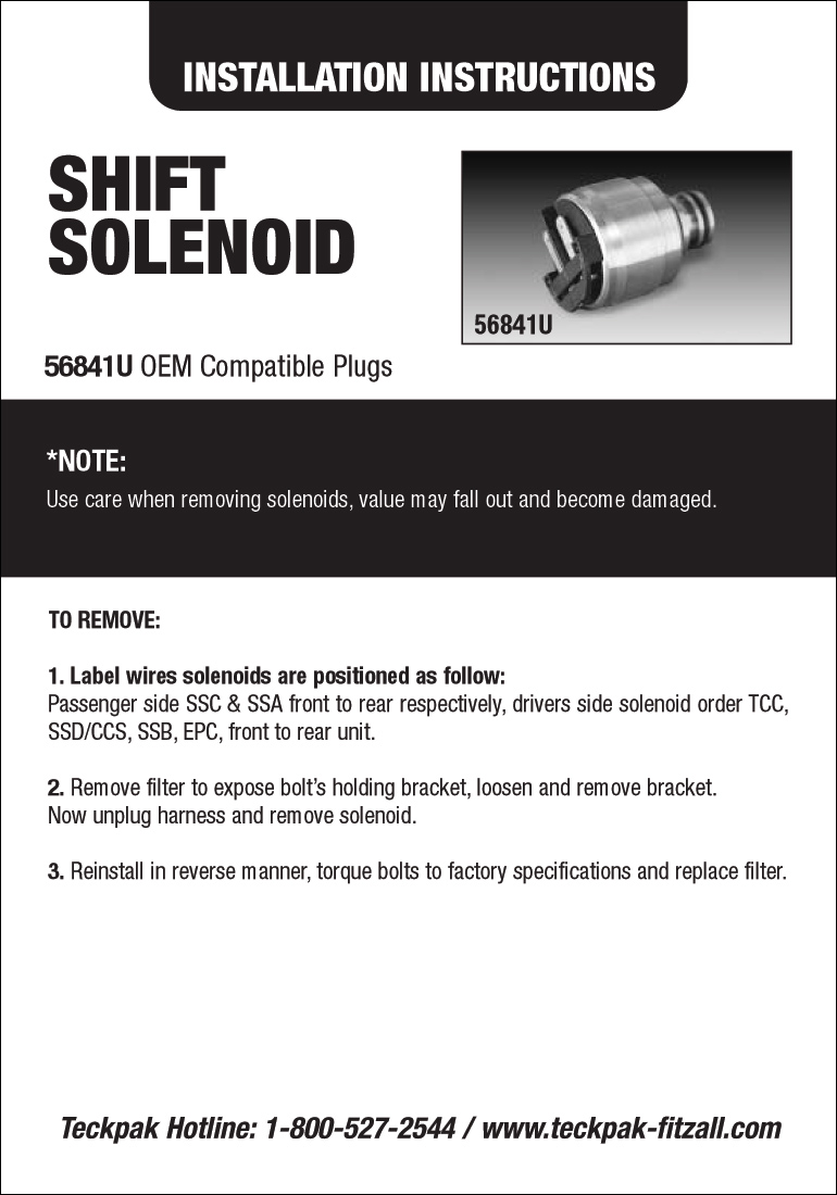 SHIFT/COAST SOLENOID 4R44E/5R55E/5R44E